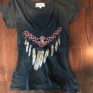Wildfox Vintage v-neck tee shirt